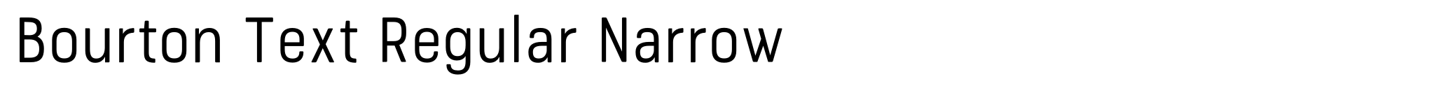 Bourton Text Regular Narrow image